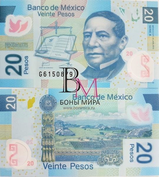 Мексика Банкнота 20 песо 2013 UNC