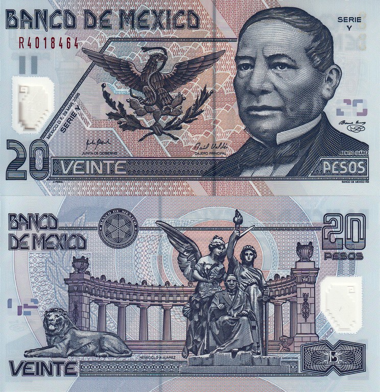 Мексика Банкнота 20 песо 2003 UNC P116f