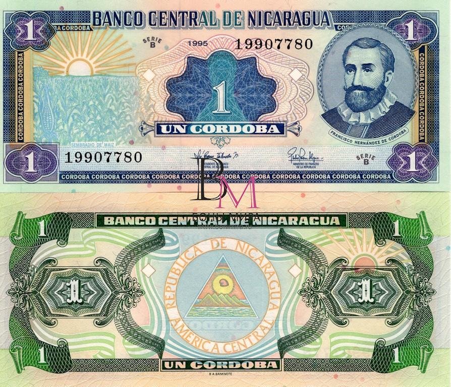 Никарагуа  Банкнота 1 кордобо 1995  UNC