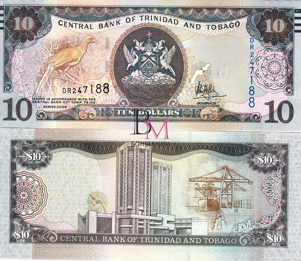 Тринидад и Тобаго Банкнота 10 долларов 2006(18) UNC P57b