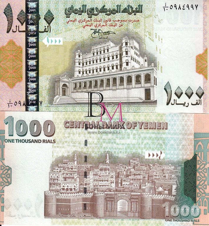 Йемен Банкнота 1000 риалов 1998 UNC