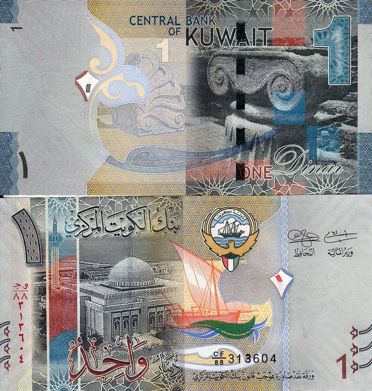 Кувейт Банкнота 1 динар 2014 UNC