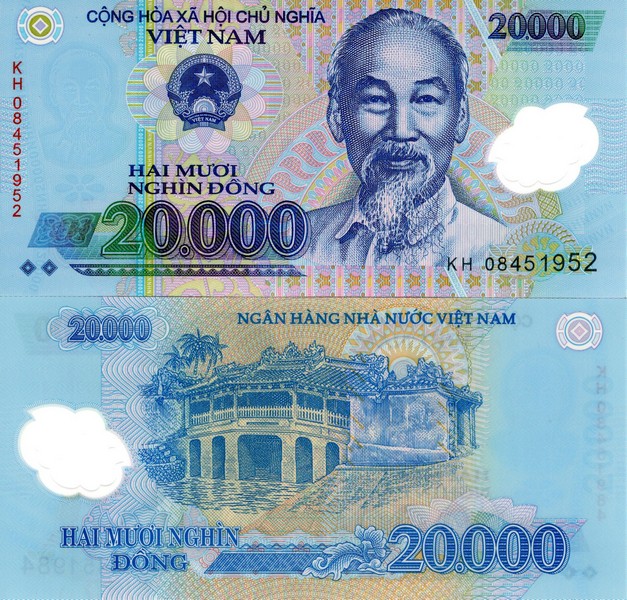 Вьетнам Банкнота 20000 донгов 2008 UNC 