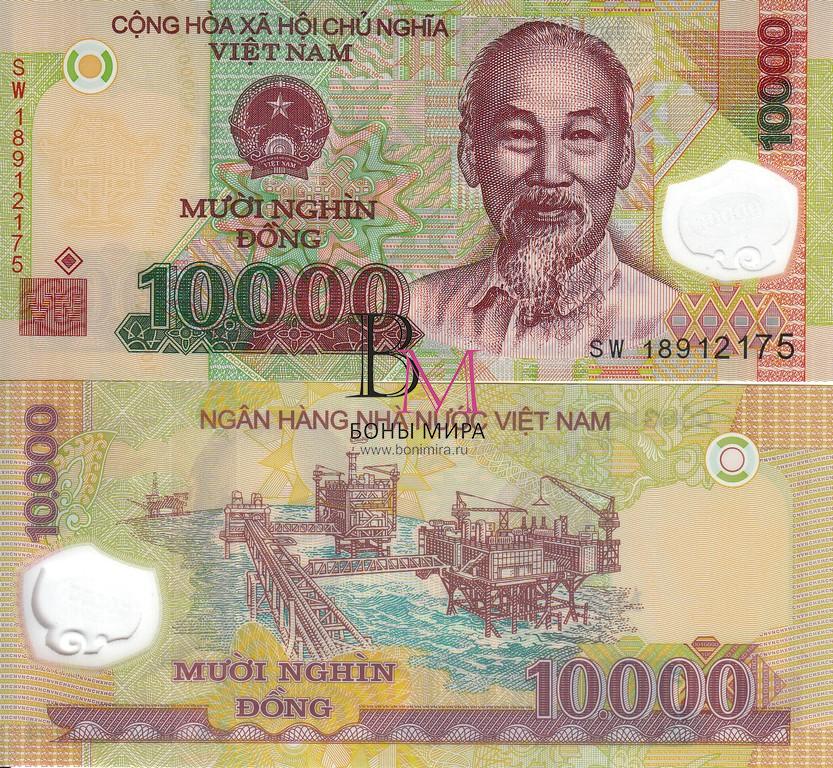 Вьетнам Банкнота 10000 донгов 2018 UNC 