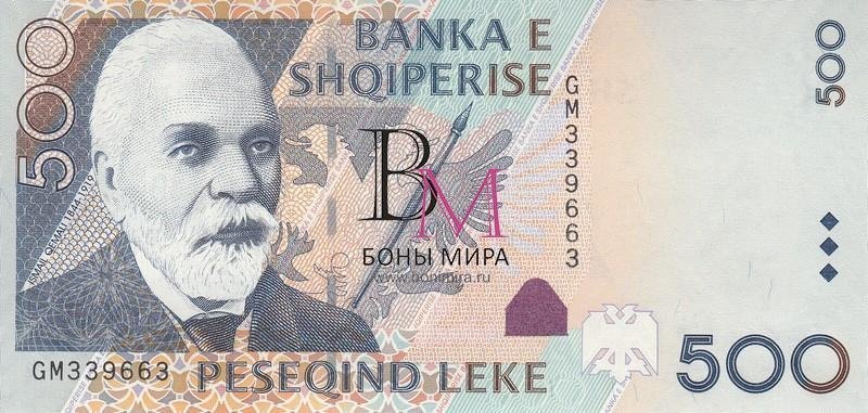 Албания Банкноты 500 лек 2007 UNC