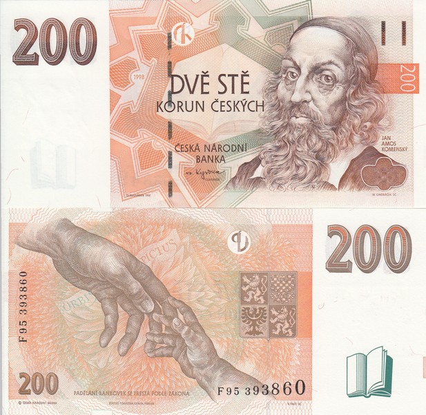 Чехия Банкнота 200 крон 1998 UNC
