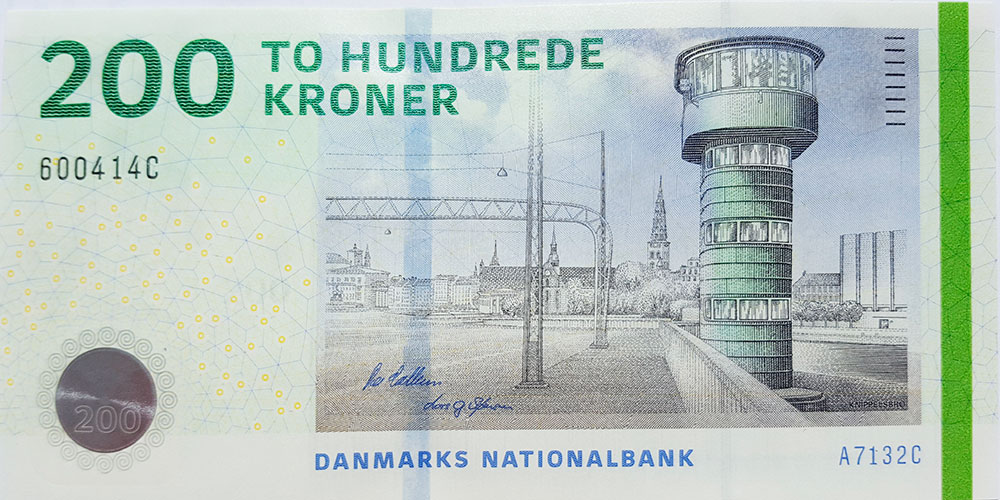 Дания Банкнота 200 крон 2009 (10-12)