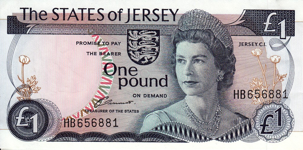 Джерси Банкнота 1 фунт 1983 - 93 UNC P11a