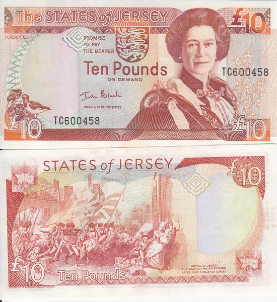 Джерси Банкнота 10 фунтов 2000 UNC