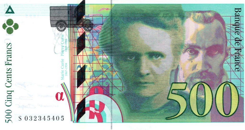 Франция Банкнота 500 франк 1995 UNC 