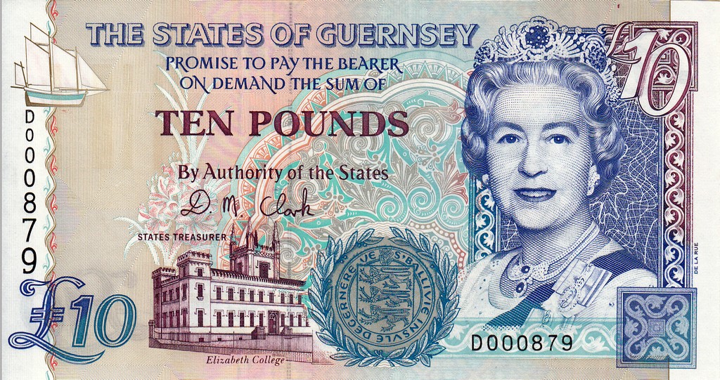 Гернси Банкнота 10 фунтов 1995 UNC P57b