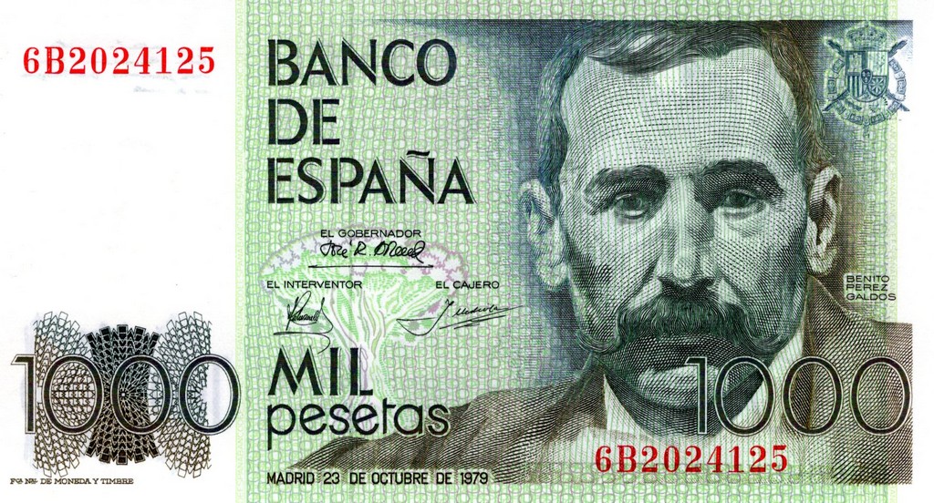 Испания Банкнота 1000 песет 1979 UNC