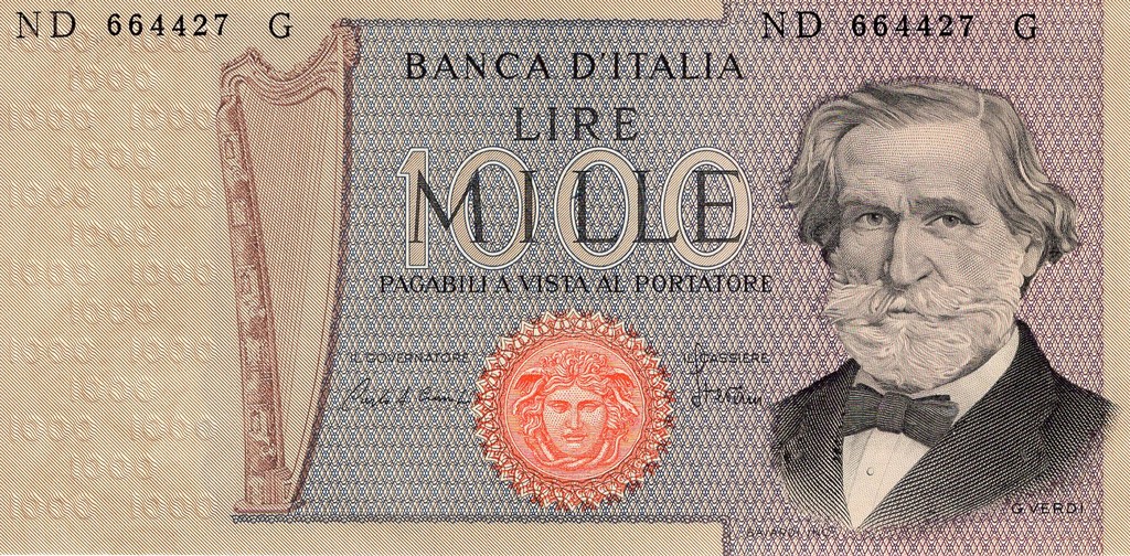 Италия Банкнота 1000 лир 1981 UNC P101h