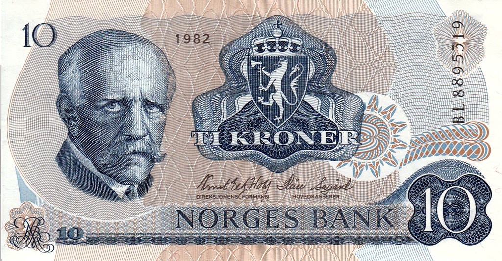 Норвегия Банкнота 10 крон 1982 UNC P36c5
