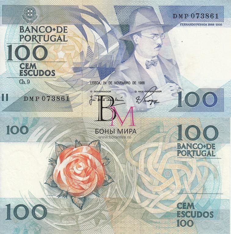 Португалия Банкнота 100 эскудо 1988 UNC