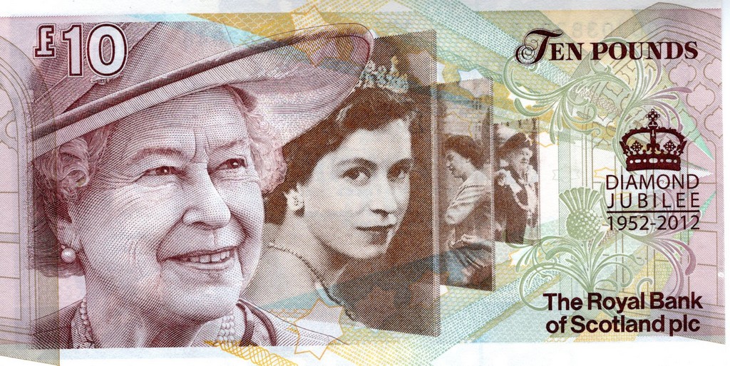 Шотландия Банкнота  1 фунт 2012 UNC