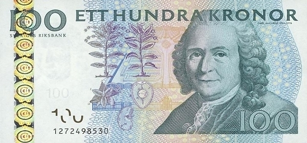 Швеция Банкнота 100 крон 2010 UNС