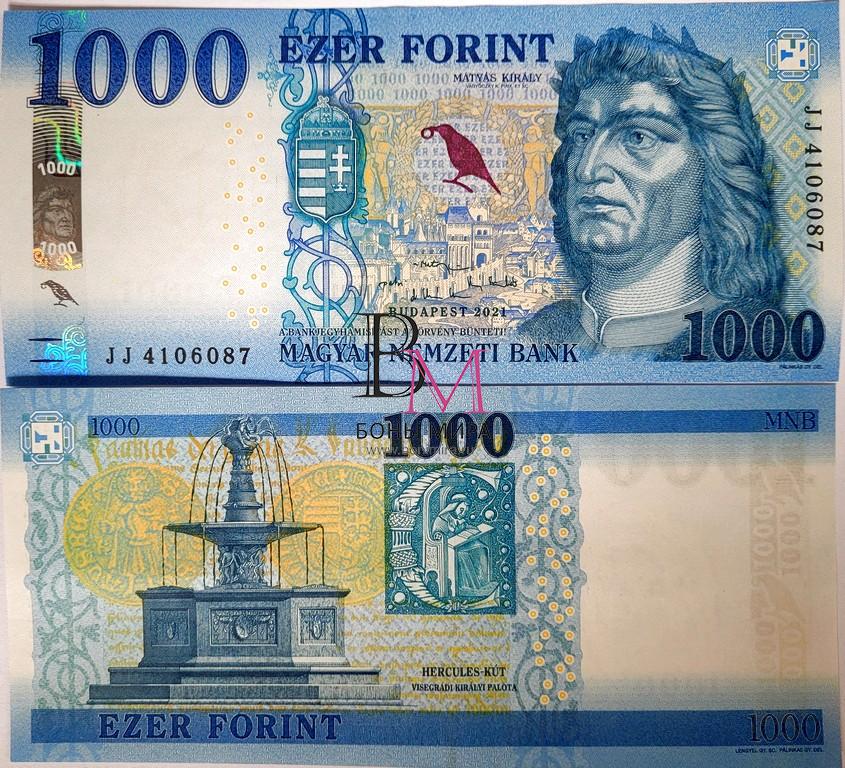 Венгрия Банкнота 1000 форинтов 2021 UNC