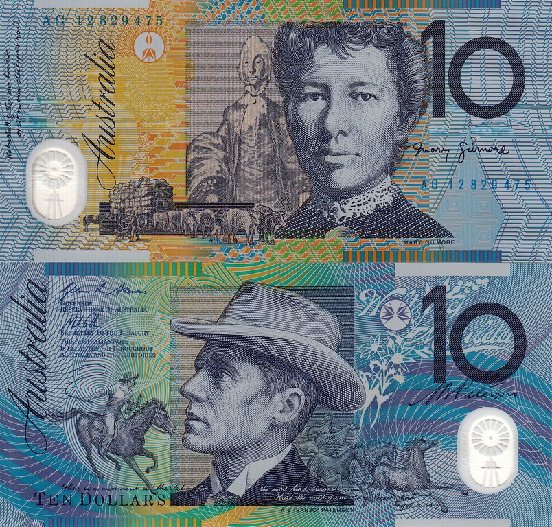 Австралия Банкнота 10 долларов 2012 UNC