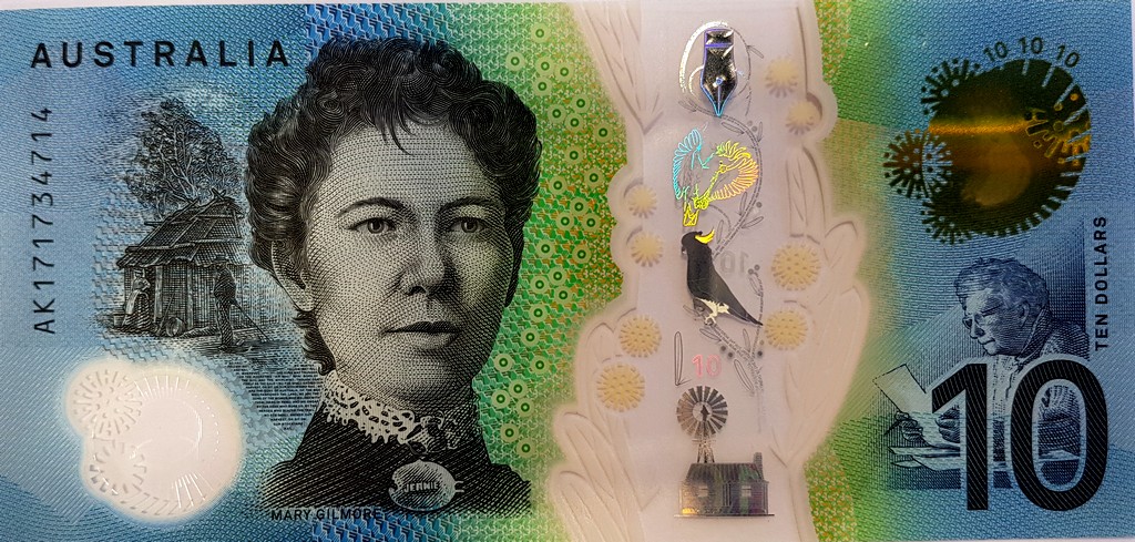 Австралия Банкнота 10 долларов 2017 UNC