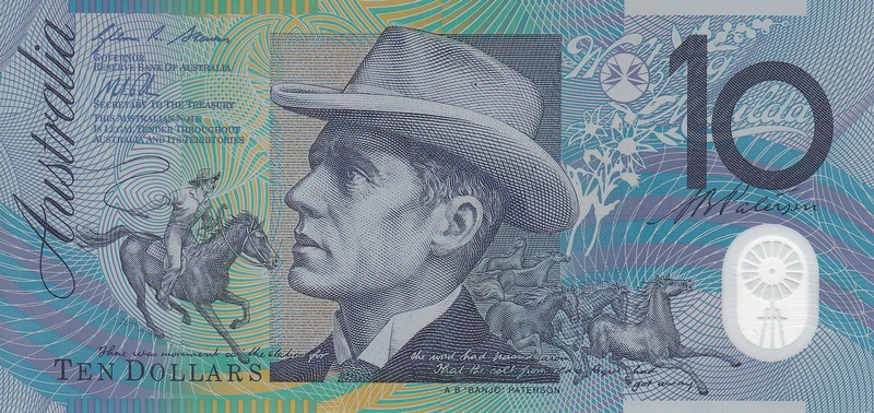 Австралия Банкнота 10 долларов 2002-08 UNC