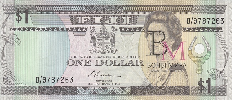 Фиджи 1 доллара 1987 UNC