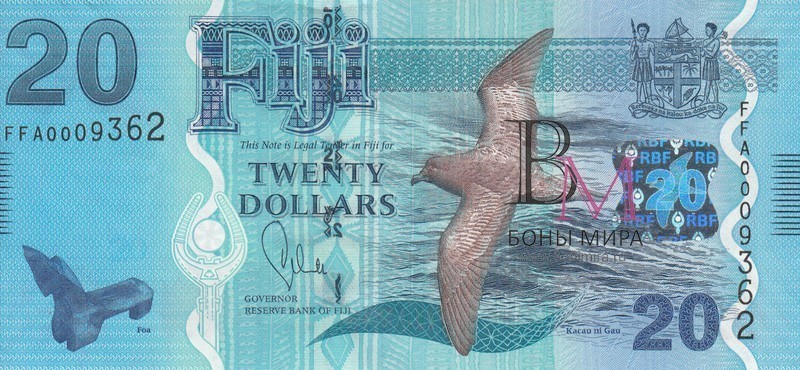 Фиджи Банкнота 20 долларов 2013 UNC P117