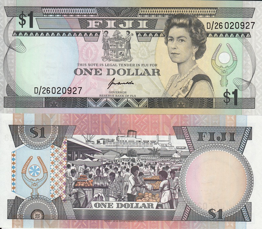 Фиджи 1 доллара 1993 UNC P89a