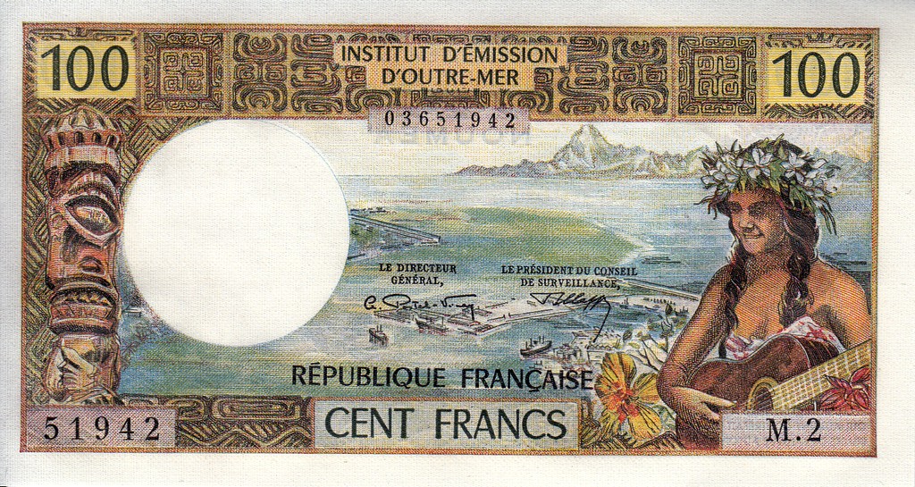 Новые Каледония 100 франков 1973 UNC P63(b) 
