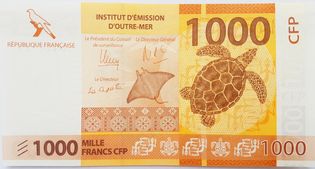 Французские Тихоокеанские Территории 1000 франков 2014 UNC