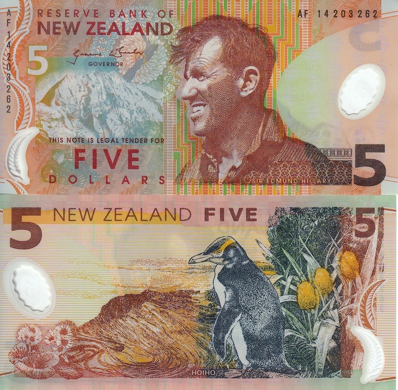 Новая Зеландия Банкнота 5 долларов 2014 UNC