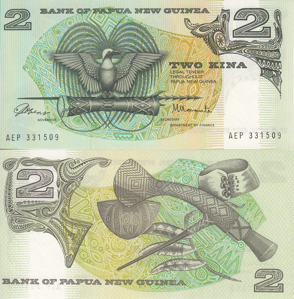 Папуа Новая Гвинея Банкнота 2 кина 1981 UNC