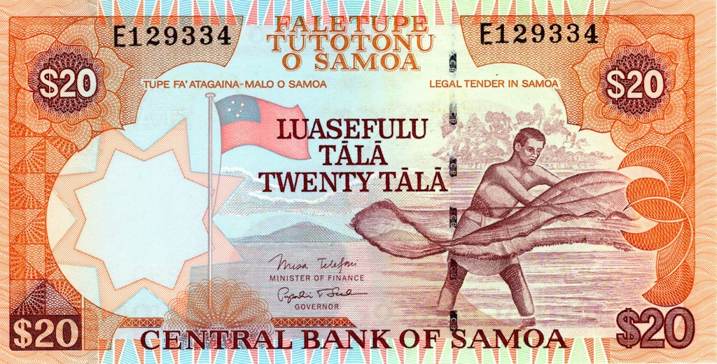 Самоа Банкнота 20 тала 2006 UNC 