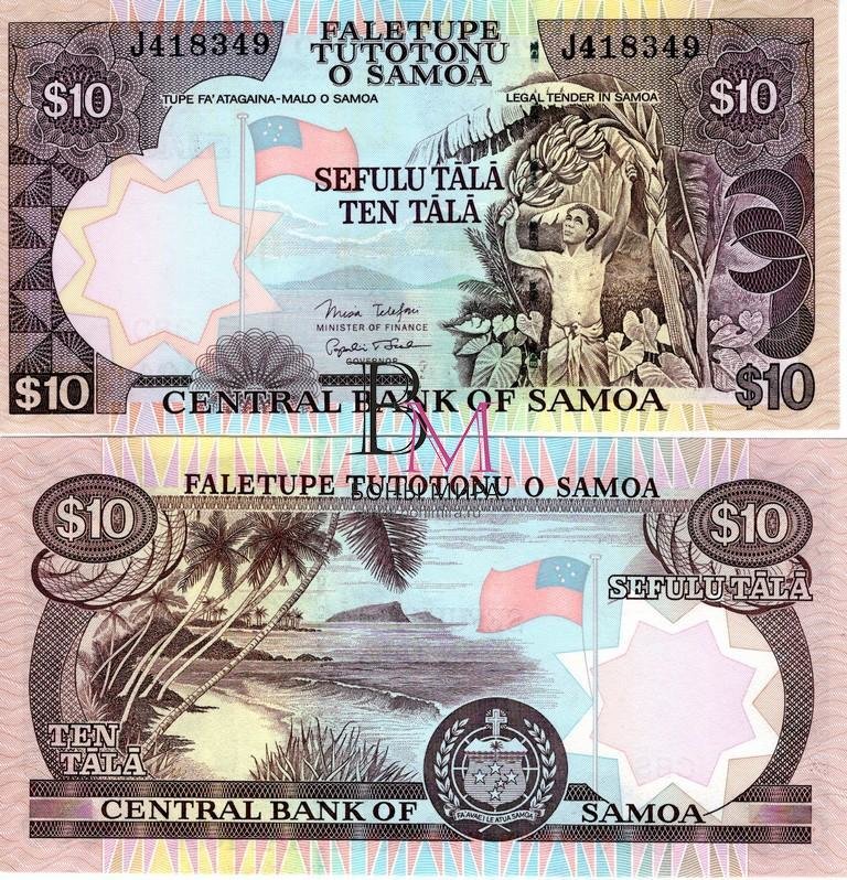 Самоа Банкнота 10 тала 2002 UNC