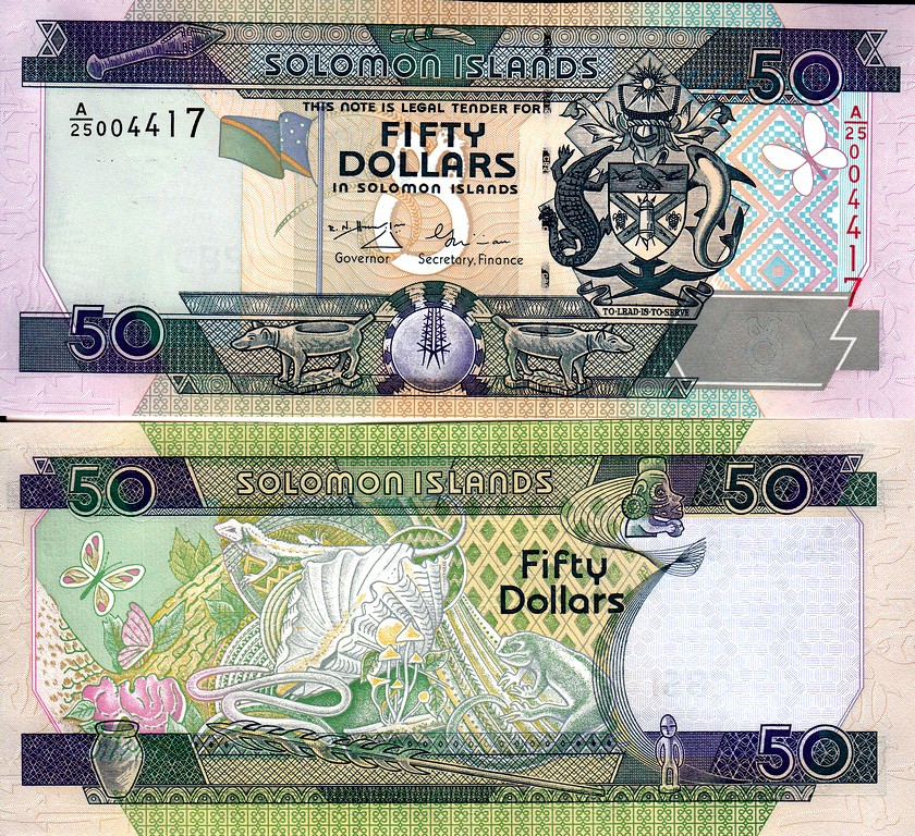 Соломоновы острова 50 долларов 2004 UNC P24a