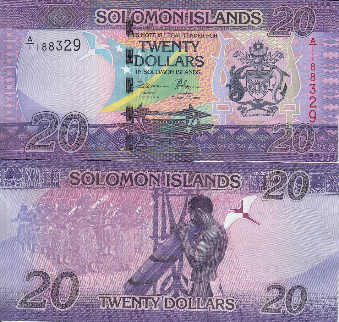 Соломоновы острова 20 долларов 2017 UNC P34a
