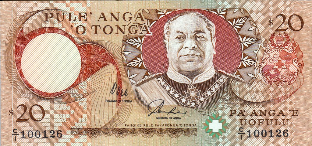 Тонга Банкнота  20 паанга 1995 UNC P35-a