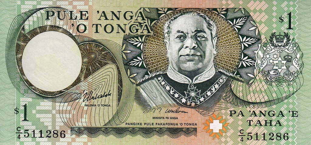 Тонга Банкнота 1 паан1995 UNC P31d
